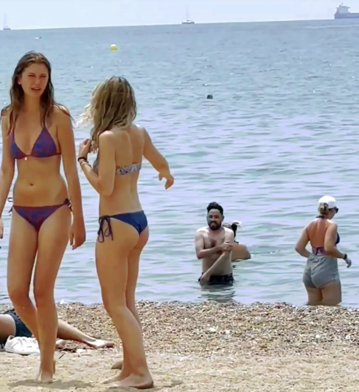 Kobieta plaża bikini Kobieta plaża bikini